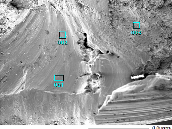 斷口A區(qū)能譜分析 斷口A區(qū)能譜分析